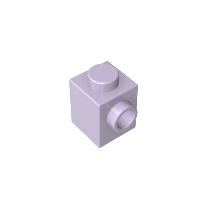 Gobricks GDS-635 BRICK 1X1 W. 1 KNOB | Single Side Bump Building Block Compatible with Lego 87087