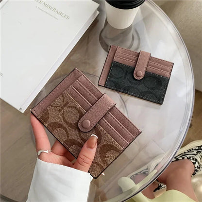 Compact RFID Wallet for Women | Slim Card Holder and Coin Purse