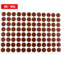 96Pcs 15mm Wood Furniture Screw Cap Covers | Self-Adhesive Hole Stickers for Desk Cabinets