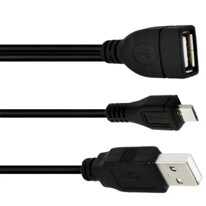 2-in-1 Micro USB to USB OTG Adapter with Power Cable | For Fire Stick, PlayStation Classic & More