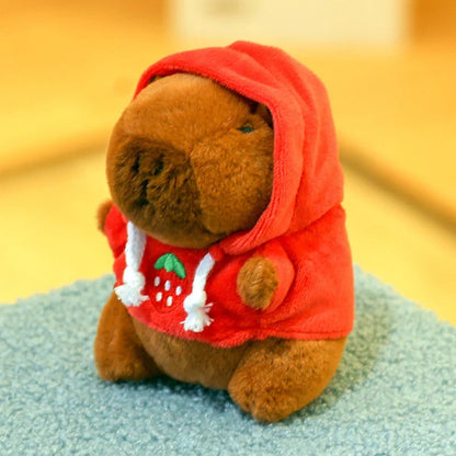 Capybara Plush Keychain | Cartoon Bag Pendant and Car Keyring