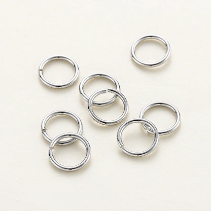 50-200/lot 14K 18K Gold Necklace Open Single Jump Ring Lobster Clasp Connector Split Ring Fitting DIY Jewelry Making Accessories