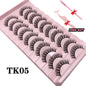 Strip Lashes 10-pairs Fluffy Mink Lashes 3D False Volume Eyelashes