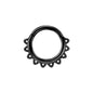 16G Vine Septum Nose Ring Piercing Hinged Clicker 316L Stainless Steel Daith Clicker Helix Cartilage Earring Chain BodyJewelry