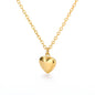 Geometric Heart Necklaces For Women Stainless Steel Gold Color Snake Chain Heart Necklace Aesthetic New Wedding Jewelry Gift