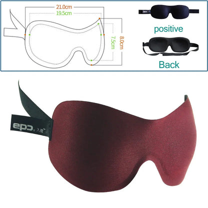 3D Breathable Sleeping Eye Mask | Light Blocking Sleep Aid for Travel and Home