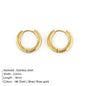Minimalist Stainless Steel Round Earrings for Women Trendy Geometric Drop Statement Earrings Party Fashion Jewelry Gift