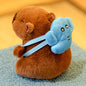 Capybara Plush Keychain | Cartoon Bag Pendant and Car Keyring