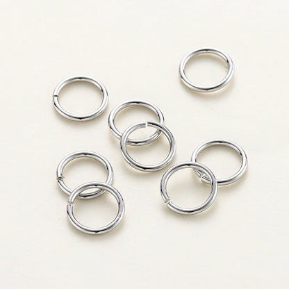 50-200/lot 14K 18K Gold Necklace Open Single Jump Ring Lobster Clasp Connector Split Ring Fitting DIY Jewelry Making Accessories