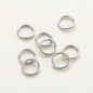 50-200/lot 14K 18K Gold Necklace Open Single Jump Ring Lobster Clasp Connector Split Ring Fitting DIY Jewelry Making Accessories