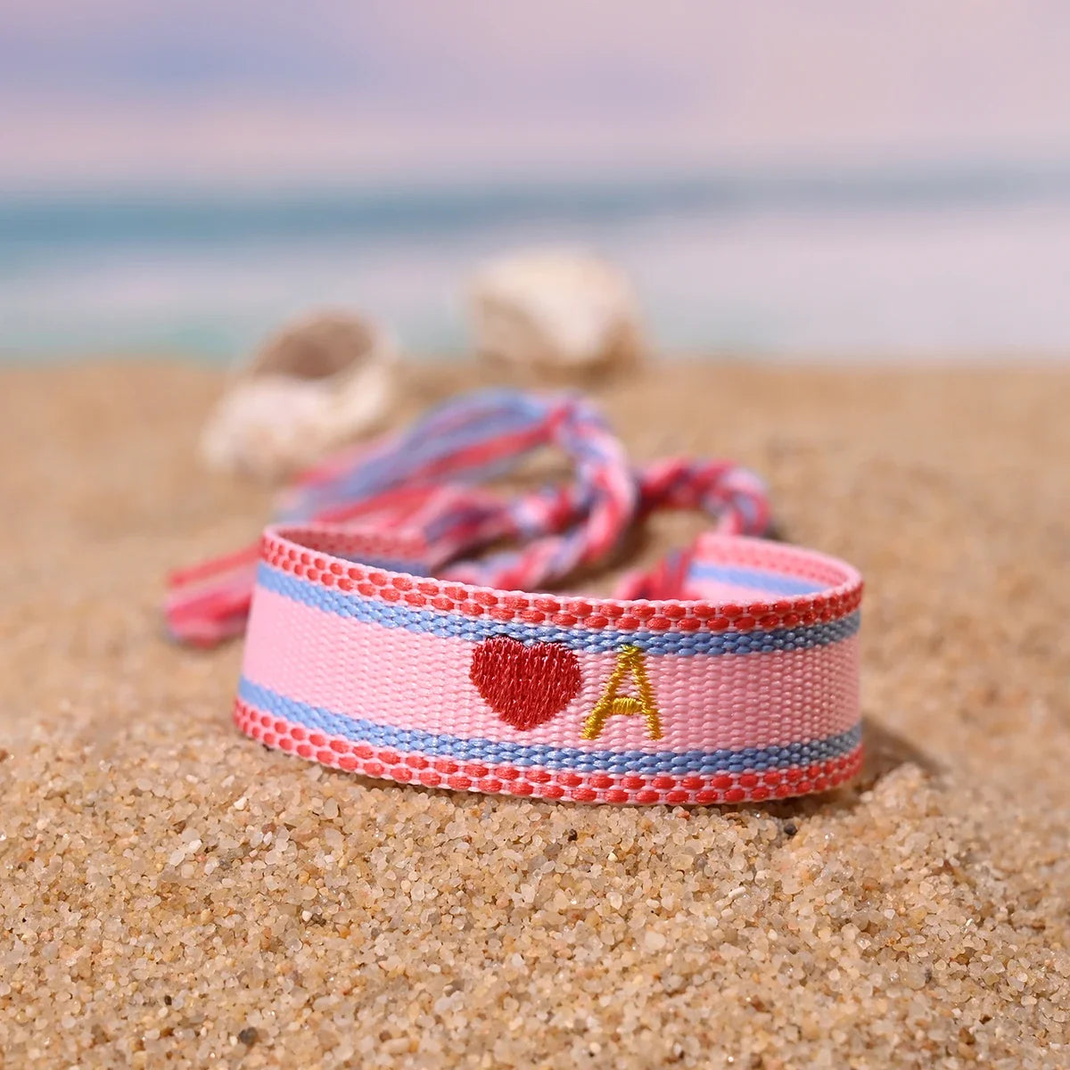 Handwoven Initial Letter Bracelet | Personalized Friendship Gift for Women