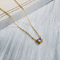 VENTFILLE 925 Sterling Silver French Simple Crystal Pendant Clavicle Chain Necklace Women Light Luxury Party 14k Gold Jewelry