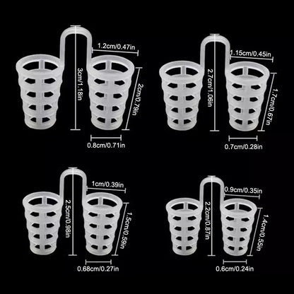 Silicone Anti Snore Nasal Dilators 4/8 Pack | Snoring Nose Clip for Better Sleep