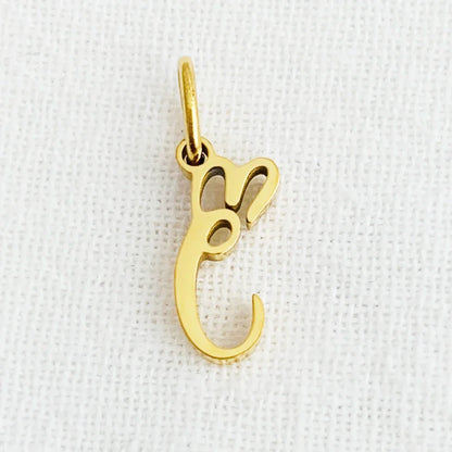 SUNIBI Heart Art Initial Alphabet Pendant DIY Name Customized Birthday Gift Stainless Steel Women Fashion Jewelry A-Z Wholesale