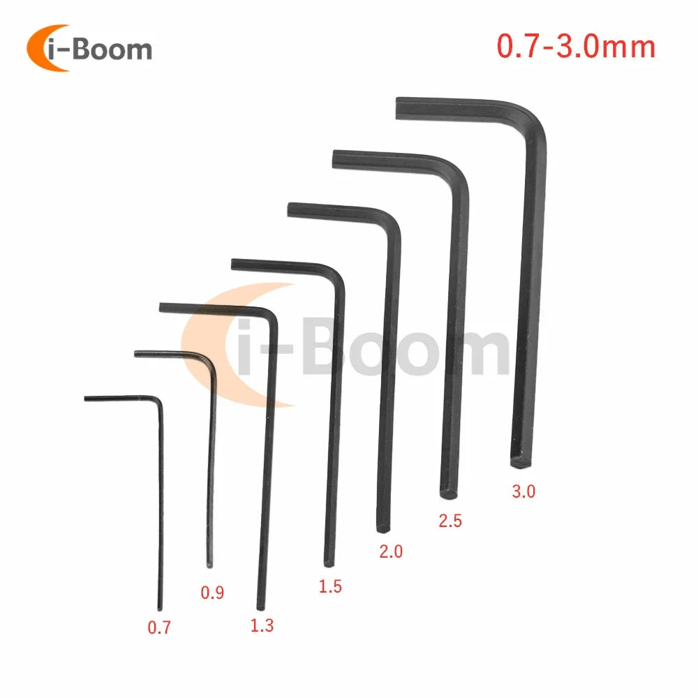 7PCS Mini Hex Key Set 0.7-3mm | Alloy Steel Allen Wrench Screwdriver Kit