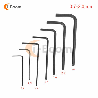 7PCS Mini Hex Key Set 0.7-3mm | Alloy Steel Allen Wrench Screwdriver Kit