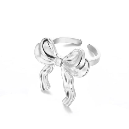 Stainless Steel Exaggerated Big Flower Rings For Women Gold Color Sunflower Finger Ring Female Fashion Aesthetic Jewelry Gift
