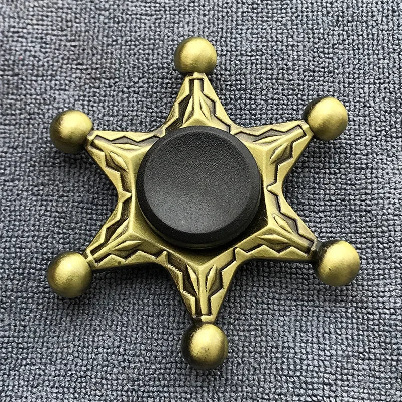 Bronze Metal Alloy Fidget Spinner | R188 Mute Bearing Hand Spinner for Stress Relief