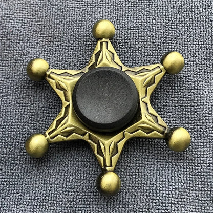 Bronze Metal Alloy Fidget Spinner | R188 Mute Bearing Hand Spinner for Stress Relief