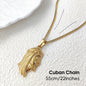 Hip - Hop Stainless Steel 18K Gold Plated Jesus Head Pendant Necklace Waterproof Jewelry For Ideal Men's Gift