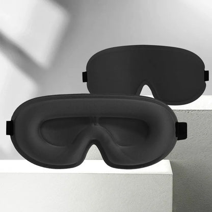 Travel 3D Sleeping Mask | Blockout Light Sleep Aid with Memory Foam