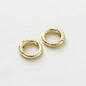 5Pcs 20mm 14K 18K Gold Plated O Ring Spring Clasps Openable Round Keychain Hook Charms Pendants Connector For DIY Jewelry Making