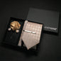 Wine red Men Tie Paisley Silk Tie Pocket Square Cufflink Luxury Gift Box Set Wedding Gravat Accessories Neck Tie For Men