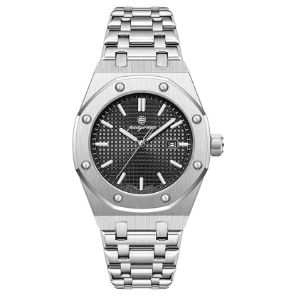 PAAZOMU Luxury Watches For Men Stainless Steel Waterproof Luminous Man Watch Date Week Fashion Casual Men's Quartz Watch Reloj