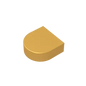 Gobricks Tile Round 1 x 1 Half Circle Extended | Compatible Brick Building Block