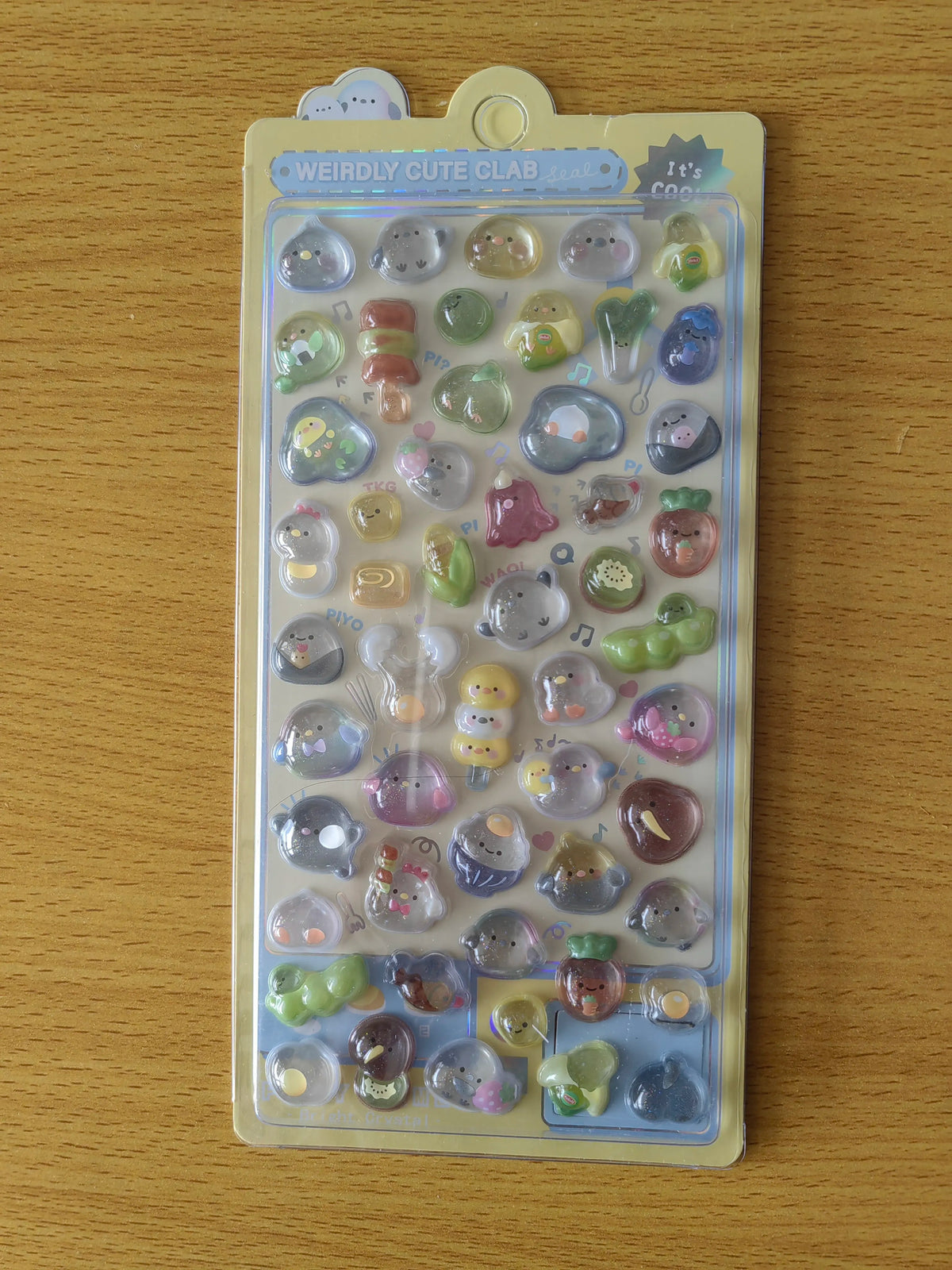 Japanese Anime Food Stamping Seal Fun | 3D Crystal Diamond Sticker Set for Kids