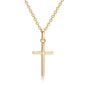 Fashion Christian Jesus Cross Necklaces Silver Color Long Chain Simple Pendants For Women Men Jewelry Gifts Dropshipping