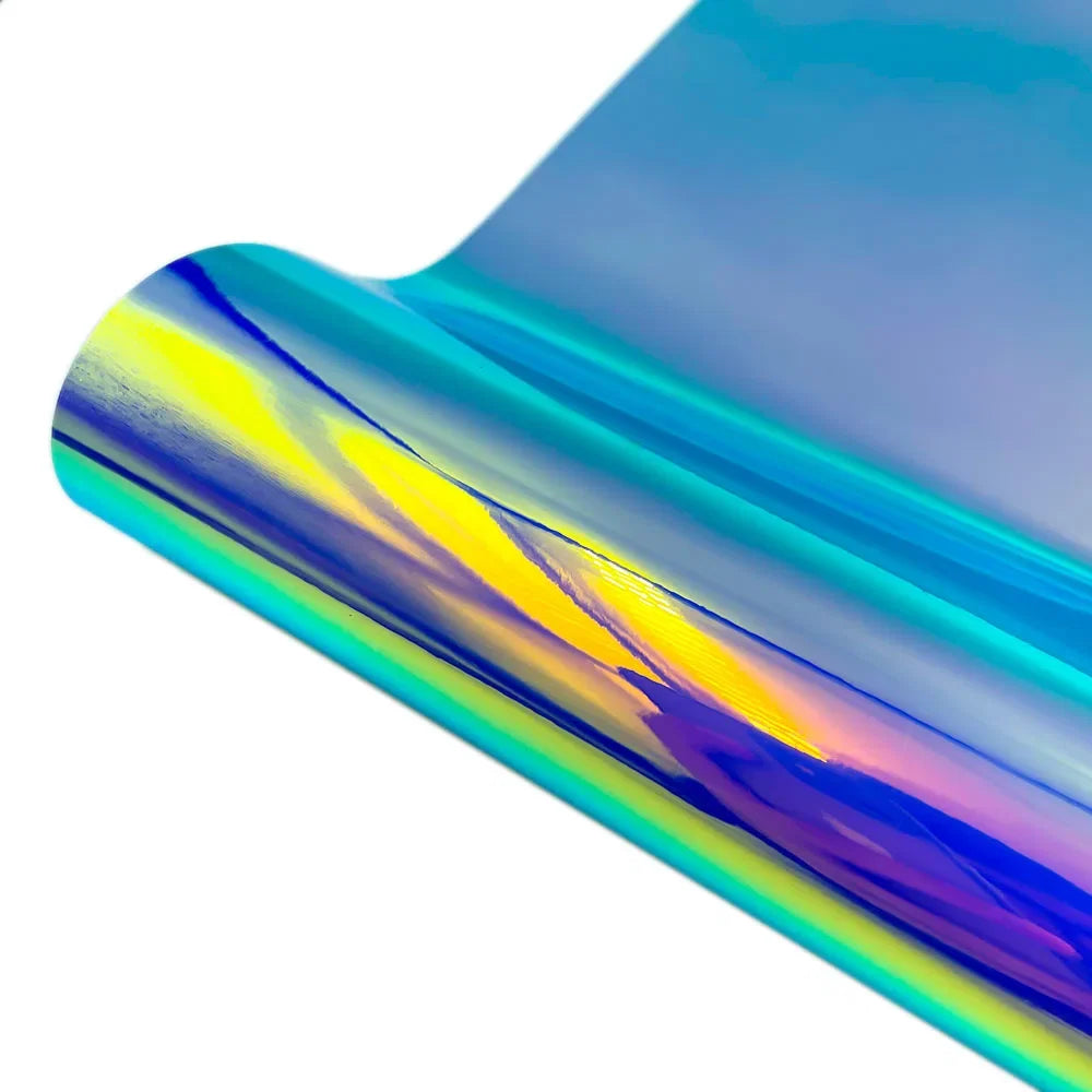 Holographic Permanent Adhesive Vinyl Sheets | Craft Decals for Cups, Walls, and Signs