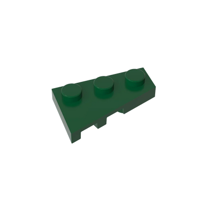 Gobricks GDS-547 Wedge Plate 3 x 2 Right | Compatible Building Block for DIY Creations