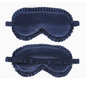 Silk Sleep Mask with Elastic Band and Lace Trim | Lightproof Breathable Eye Cover