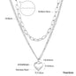 ASONSTEEL Heart Pendant Necklace | Romantic Gold Stainless Steel Choker for Women