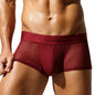 SEOBEAN New Men's translucent Boxer Brief Underwear Comfortable polyester Boxer Shorts for Men