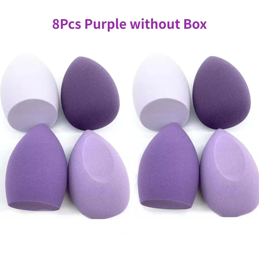 4/8pcs Makeup Sponge Blender Set | Soft Latex Foundation Blending Sponges