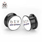 KUBOOZ Acrylic Custom Ear Plugs Tunnels | Fashion Body Jewelry Ear Gauges