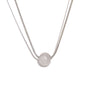 Minimalist Round Bead Necklace | Stainless Steel Handmade Chain for Women