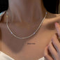 New Shiny Butterfly Necklace Ladies Exquisite Double Layer Clavicle Chain Necklace Jewelry for Ladies Gift