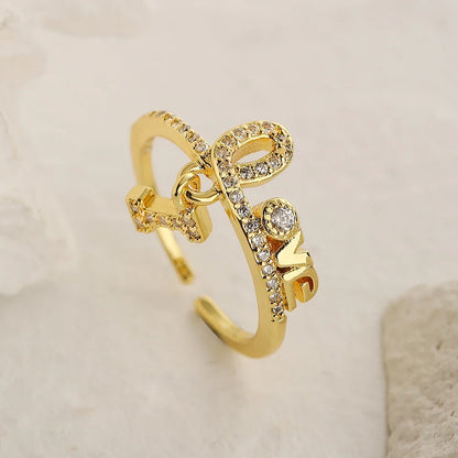 NEWBUY Unique Design Heart Lock Love Open Rings For Women Girl Gold Color High Quality Engagement Jewelry Femme Bijoux