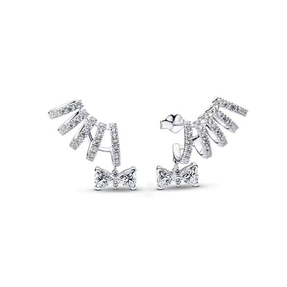 2026 New 925 Silver Elephant Cherry Blossom Butterfly Heart Earrings, a delicate choice for women's fashion jewelry