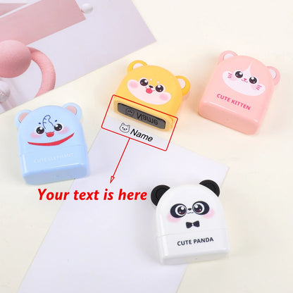 Personalized Animal Name Stamp | Custom Waterproof Clothing Label for Kids