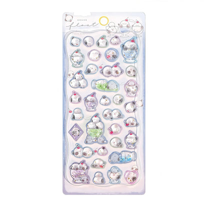 Japanese Anime Food Stamping Seal Fun | 3D Crystal Diamond Sticker Set for Kids