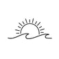 Sunset Over Ocean Scene RV Camper Decal | Beach Sunset Vinyl Sticker for Car Window Laptop Decor