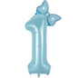 Number Foil Balloon Set with Bows | Birthday Party Decor