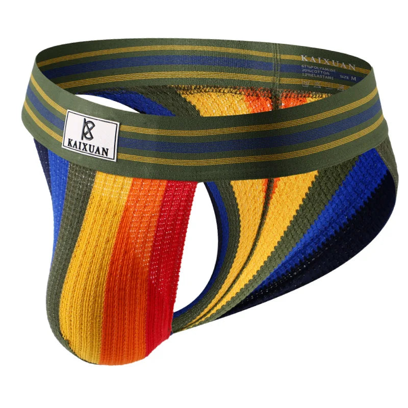 Men's Underwear Sexy Briefs Jockstrap Pouch Cuecas Panties Breathable Underpants Gay Slip Homme