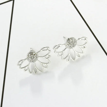 Korean Sweet Small Daisy Stud Earring For Women Zircon Flower Girls Fashion Earrings Trend Party Jewelry Gift