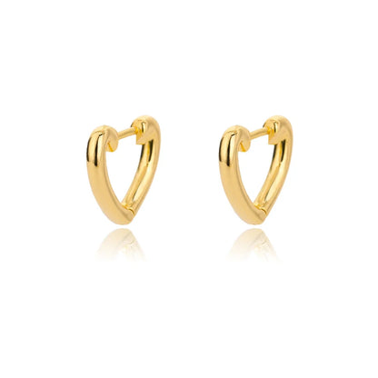 Zircon Heart Pendientes Earring For Women Stainless Steel Gold Color Piercing Earring 2025 Trend Jewelry aretes Accesorios mujer