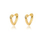 Zircon Heart Pendientes Earring For Women Stainless Steel Gold Color Piercing Earring 2025 Trend Jewelry aretes Accesorios mujer